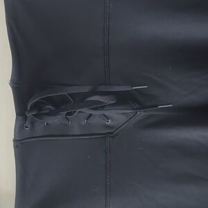 NWT Victoria's Secret Pink Sport High-Waisted Ultimate Lace-Up Legging Black